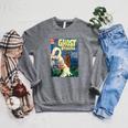 Halloween Horror Vintage Ghost Grim Reaper Comic Book Retro Raglan Sleeve Sweatshirt Deep Heather Halloween Horror Vintage Ghost Grim Reaper Comic Book Retro Raglan Sleeve Sweatshirt Deep Heather