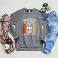 I Like Hamsters & Books And Maybe 3 People Hamster Lover Raglan Sleeve Sweatshirt Deep Heather