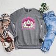 Hot Ghouls Read Thriller Spooky Book Club Reading Lovers Raglan Sleeve Sweatshirt Deep Heather