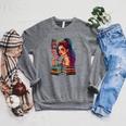Hot Girls Read Books Spicy Dark Romance Reader Bookish Girl Raglan Sleeve Sweatshirt Deep Heather