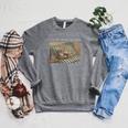 I'Ll Be In My Office Retro Cat Reading Book Nerd Read Reader Raglan Sleeve Sweatshirt Deep Heather