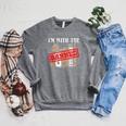 I'm With The Banned Books For a Literature Teacher Raglan Sleeve Sweatshirt Deep Heather