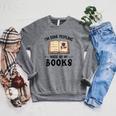 I'm Done Peopling Where Are My Books Raglan Sleeve Sweatshirt Deep Heather