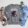 I'm An Indoor Cat Cute Witch Kitten With Books And Candles Raglan Sleeve Sweatshirt Deep Heather I'm An Indoor Cat Cute Witch Kitten With Books And Candles Raglan Sleeve Sweatshirt Deep Heather