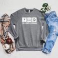 I'm A Simple Woman Wine Books & Dogs Reading Lover Raglan Sleeve Sweatshirt Deep Heather I'm A Simple Woman Wine Books & Dogs Reading Lover Raglan Sleeve Sweatshirt Deep Heather