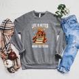 Irish Setter Dog Breed Life Is Better With Books And Irish Raglan Sleeve Sweatshirt Deep Heather Irish Setter Dog Breed Life Is Better With Books And Irish Raglan Sleeve Sweatshirt Deep Heather