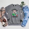 Its A Good Day To Read Book Lover Cute Pig And Elephant Raglan Sleeve Sweatshirt Deep Heather