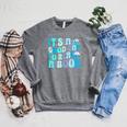 It's A Good Day To Read A Book Ocean Raglan Sleeve Sweatshirt Deep Heather