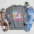 It's a Good Day To Read a Book World Book Day Costume Kids Raglan Sleeve Sweatshirt Deep Heather