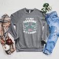 It's Not Hoarding If It's Books Reading Lover Bookworm Raglan Sleeve Sweatshirt Deep Heather