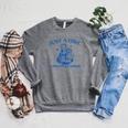 Just a Girl Who Loves Books Book Lover Bookish Raglan Sleeve Sweatshirt Deep Heather