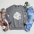 Just One More Chapter Book Reading For Book Lovers Raglan Sleeve Sweatshirt Deep Heather