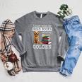 I Just Want To Read Books And Pet My Golden Retriever Dog Men Women Girls Kids Raglan Sleeve Sweatshirt Deep Heather