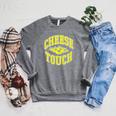 Kids DOAWK Cheese Touch Book Series Raglan Sleeve Sweatshirt Deep Heather