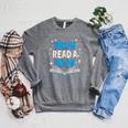 Language English Teacher Bruh Read A Book Raglan Sleeve Sweatshirt Deep Heather