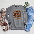 Librarian BCS Book Wizard Isn't a Job Title Library Raglan Sleeve Sweatshirt Deep Heather