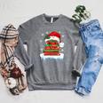 Librarian Book Santa Hat Reader Snow Pajamas Christmas Raglan Sleeve Sweatshirt Deep Heather Librarian Book Santa Hat Reader Snow Pajamas Christmas Raglan Sleeve Sweatshirt Deep Heather