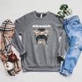 Librarian Teacher Messy Bun Life Book Library Back To School Raglan Sleeve Sweatshirt Deep Heather