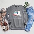 Life Is Better With Coffee Cats And Books Book Lover Raglan Sleeve Sweatshirt Deep Heather Life Is Better With Coffee Cats And Books Book Lover Raglan Sleeve Sweatshirt Deep Heather
