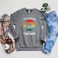 Life Is Better With Comic Books Vintage Comics Book Raglan Sleeve Sweatshirt Deep Heather