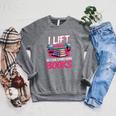 I Lift So I Can Carry More Books Reader Gym Bookworm Raglan Sleeve Sweatshirt Deep Heather I Lift So I Can Carry More Books Reader Gym Bookworm Raglan Sleeve Sweatshirt Deep Heather