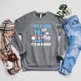 Take A Look Its In A Book Shirt Reading Readers Raglan Sleeve Sweatshirt Deep Heather