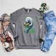 Manatee Reading Book Matching Bookworm Librarian Books Lover Raglan Sleeve Sweatshirt Deep Heather