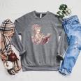 Marie Antoinette Reading A Book Raglan Sleeve Sweatshirt Deep Heather