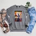 Marvel Comixology Avengers War Of Vampires Comic Book Cover Raglan Sleeve Sweatshirt Deep Heather