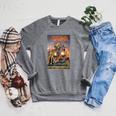 Marvel Comixology Captain Marvel Revolution Comic Book Cover Raglan Sleeve Sweatshirt Deep Heather