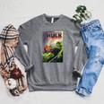 Marvel Comixology The Hulk Adam Warlock Comic Book Cover Raglan Sleeve Sweatshirt Deep Heather