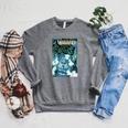Marvel Comixology Invaders Go To Atlantis Comic Book Cover Raglan Sleeve Sweatshirt Deep Heather