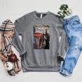 Marvel Comixology Old Man Quill Last Heist Comic Book Cover Raglan Sleeve Sweatshirt Deep Heather