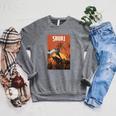 Marvel Comixology Shuri And Iron Man Comic Book Cover Raglan Sleeve Sweatshirt Deep Heather