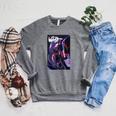 Marvel Comixology Wasp The Attack Of AIM Comic Book Cover Raglan Sleeve Sweatshirt Deep Heather