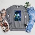 Marvel Comixology X-Men Sentinels Comic Book Cover Raglan Sleeve Sweatshirt Deep Heather