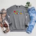 Marvel Mania Retro Comic Book Raglan Sleeve Sweatshirt Deep Heather Marvel Mania Retro Comic Book Raglan Sleeve Sweatshirt Deep Heather