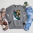 Marvel Thanos Is Dead Killed By Gamora Comic Book Cover Raglan Sleeve Sweatshirt Deep Heather