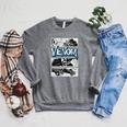 Marvel Venom Comic Book Illustrations Panel Graphic T-Shirt Raglan Sleeve Sweatshirt Deep Heather