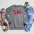 Marvel X-Men '97 & Bold Comic Book Logo Fill Raglan Sleeve Sweatshirt Deep Heather