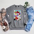 Marvel X-Men Ms Marvel Vs Death-Bird Comic Book Cover Raglan Sleeve Sweatshirt Deep Heather Marvel X-Men Ms Marvel Vs Death-Bird Comic Book Cover Raglan Sleeve Sweatshirt Deep Heather