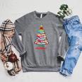 Merry Christmas Tree Book Reading Librarian Raglan Sleeve Sweatshirt Deep Heather Merry Christmas Tree Book Reading Librarian Raglan Sleeve Sweatshirt Deep Heather