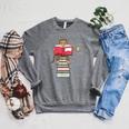 Monkey Reading Books And Drinking Tea Raglan Sleeve Sweatshirt Deep Heather Monkey Reading Books And Drinking Tea Raglan Sleeve Sweatshirt Deep Heather