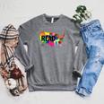 National Read America Shirt United States Read Books Raglan Sleeve Sweatshirt Deep Heather