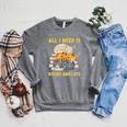 All I Need Is Books And Cats Raglan Sleeve Sweatshirt Deep Heather