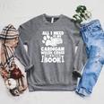 All i Need Is My Cardigan Welsh Corgi And a Good Book Raglan Sleeve Sweatshirt Deep Heather