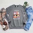 I Have No Shelf Control Ghost Reading Books Pun Raglan Sleeve Sweatshirt Deep Heather