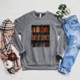Old Books On Vintage Bookshelves Dark Academia Aesthetic Raglan Sleeve Sweatshirt Deep Heather Old Books On Vintage Bookshelves Dark Academia Aesthetic Raglan Sleeve Sweatshirt Deep Heather
