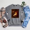Orange Cat Book Lovers Cozy Bookish Librarian Raglan Sleeve Sweatshirt Deep Heather Orange Cat Book Lovers Cozy Bookish Librarian Raglan Sleeve Sweatshirt Deep Heather