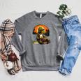 Outdoors Alligator Reading Book Raglan Sleeve Sweatshirt Deep Heather Outdoors Alligator Reading Book Raglan Sleeve Sweatshirt Deep Heather